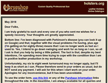 Tablet Screenshot of holsters.org